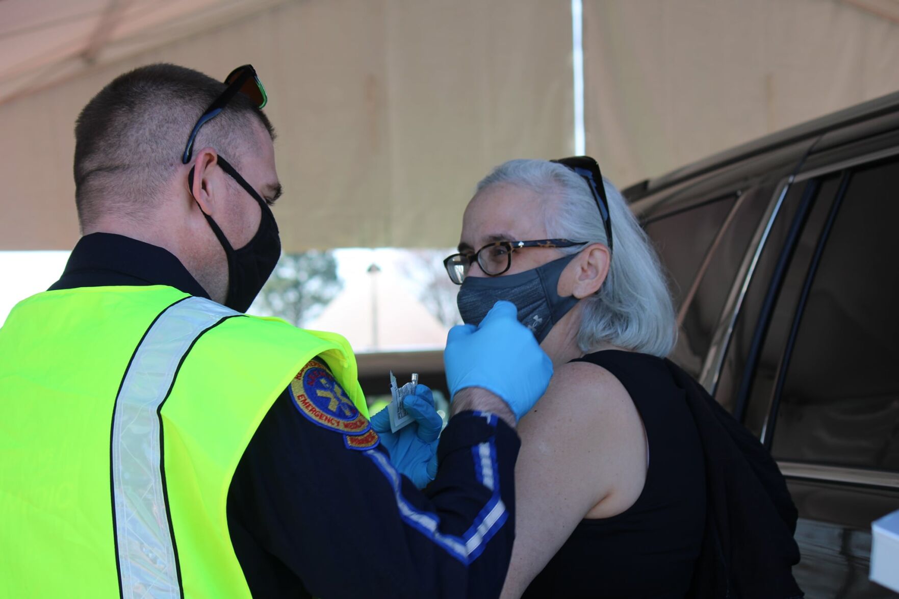 First Lady Tracey Quillen gets vaccinated 032721